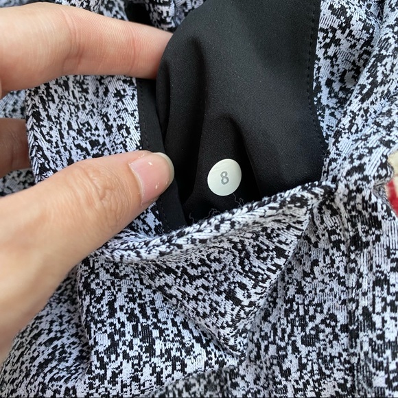 LULULEMON black and white spray jacquard Power Luxtreme Jet pants 8 - Picture 6 of 11
